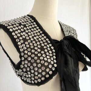 Bird by Juicy Couture- Vintage Silver Beaded Vest - Size XS